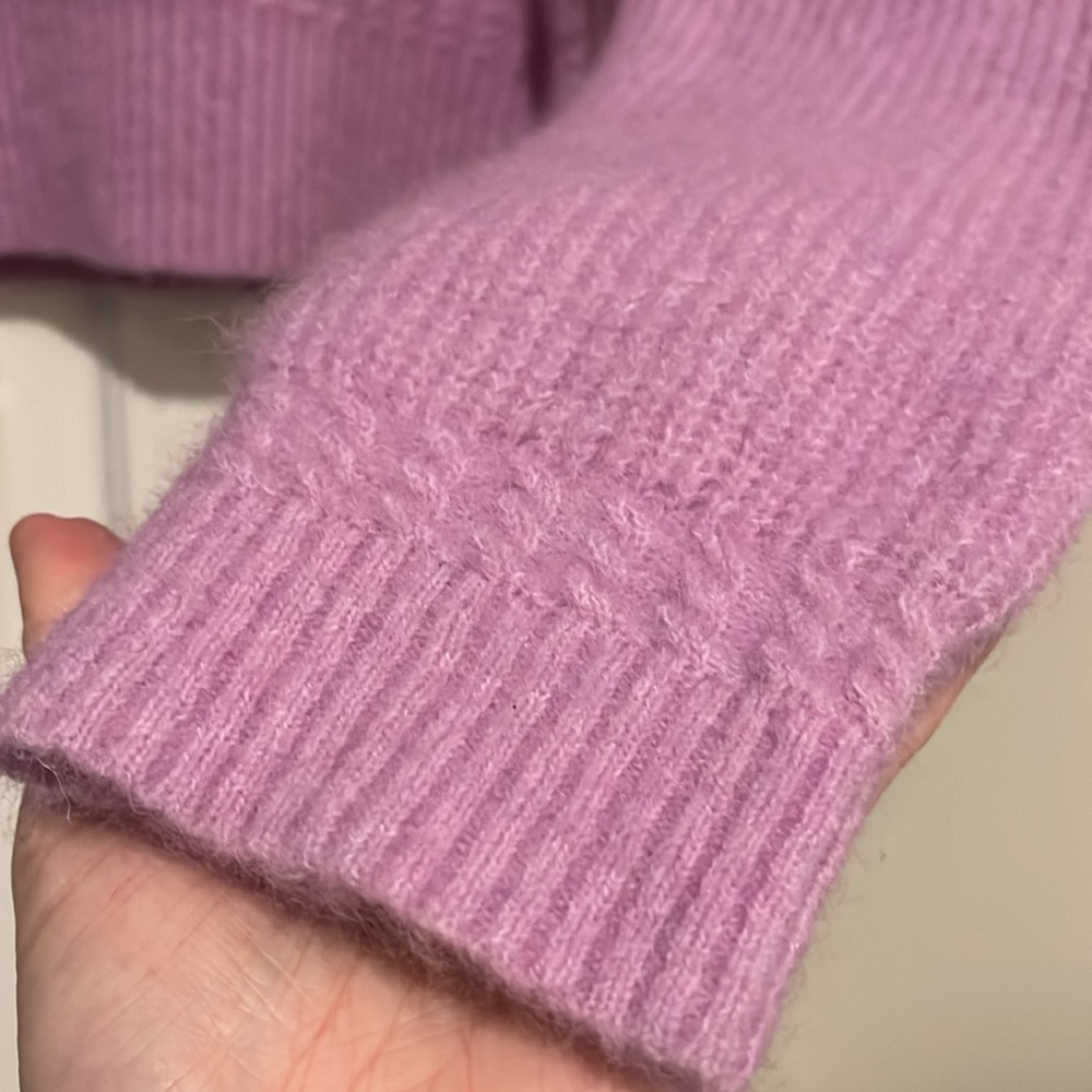 Sezane Otto Jumper Lilac - Size S - Picture 2 of 4